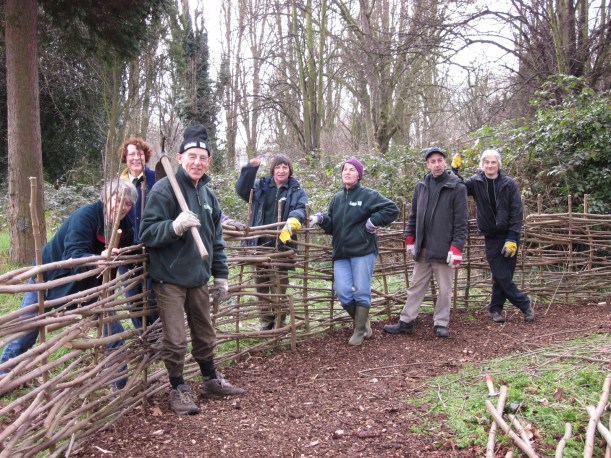 Creating fencing in Ladywell and Brockley Cemetery 