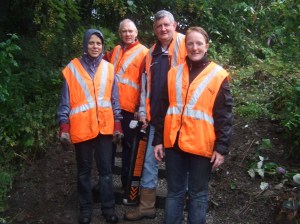 Hither Green Triangle Friends even enjoy the rain!
