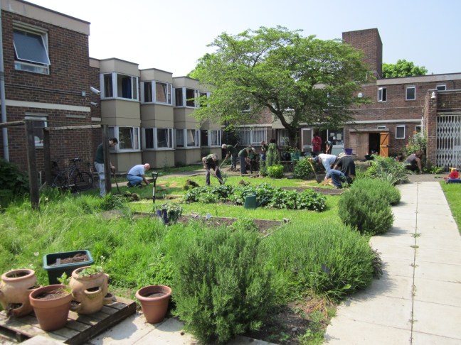 1. Over all scene towards building