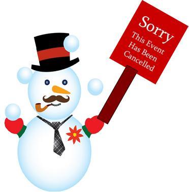 Cancelled snowman