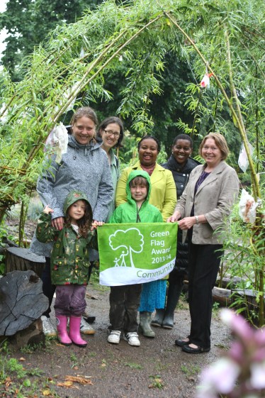 Cllr Susan Wise with the Friends of Frendsbury Gardens