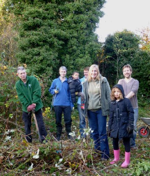 A volunteering session in 2013