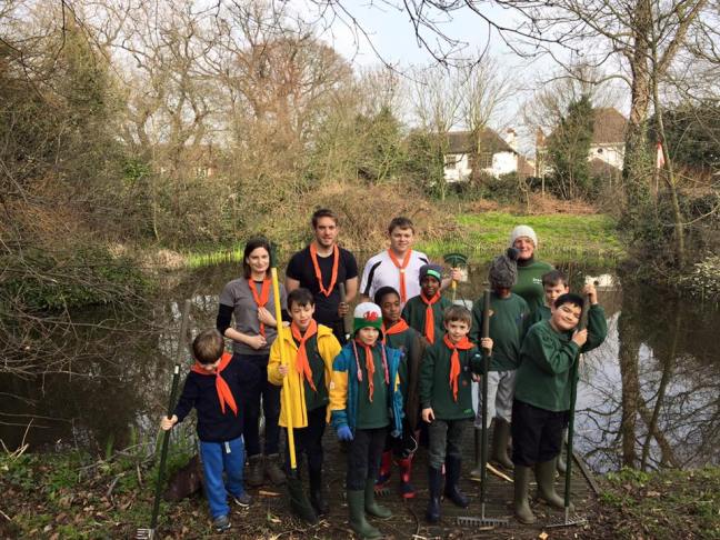 The Group after a hard days work (I need a woggle!)