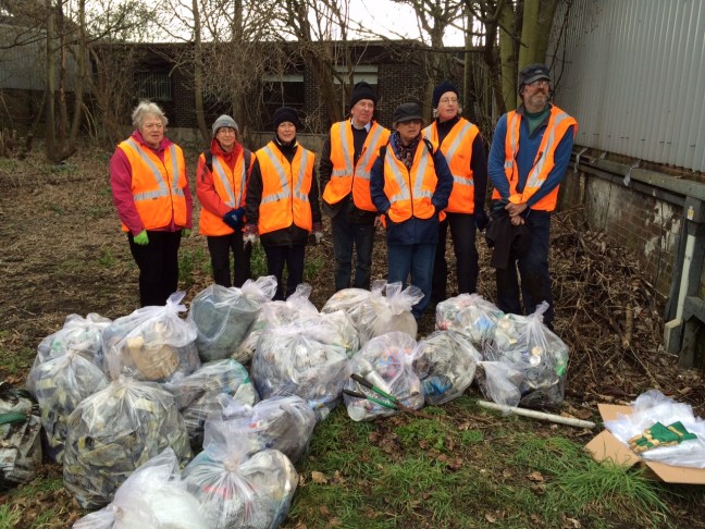 22 bags of rubbish were collected