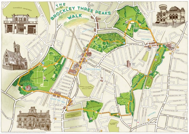 (www.fullcircle-design.co.uk) 3 Peaks Map (www.fullcircle-design.co.uk)